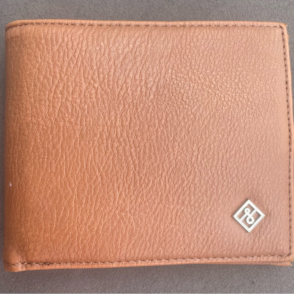 Call It Spring Tan Men’s Wallet with Metallic Logo